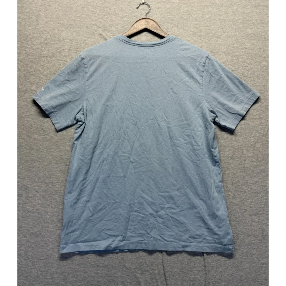 Air Jordan Flight MVP T Shirt Mens Large Light Blue Graphic Script Spellout Logo